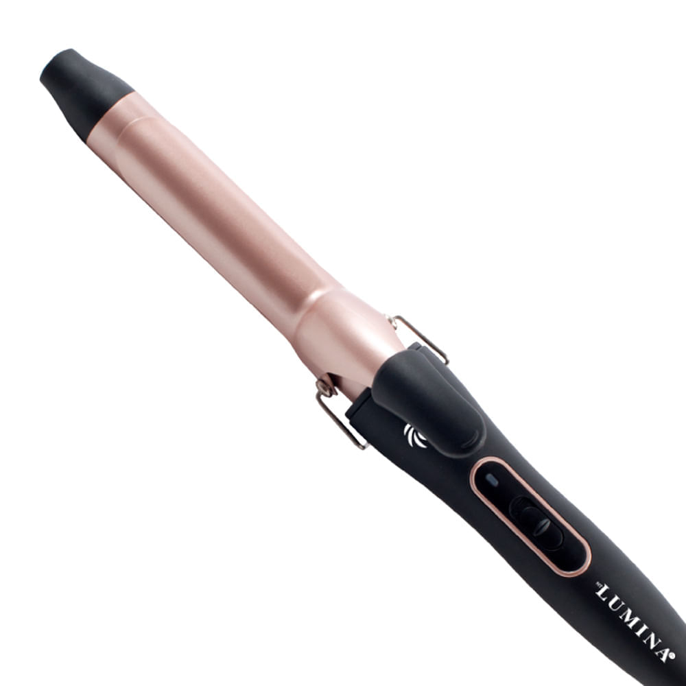 Pinza Rizadora Profesional Turbox Barril en Tumalina 210°C NT-LUMINA 25 Negra img #1