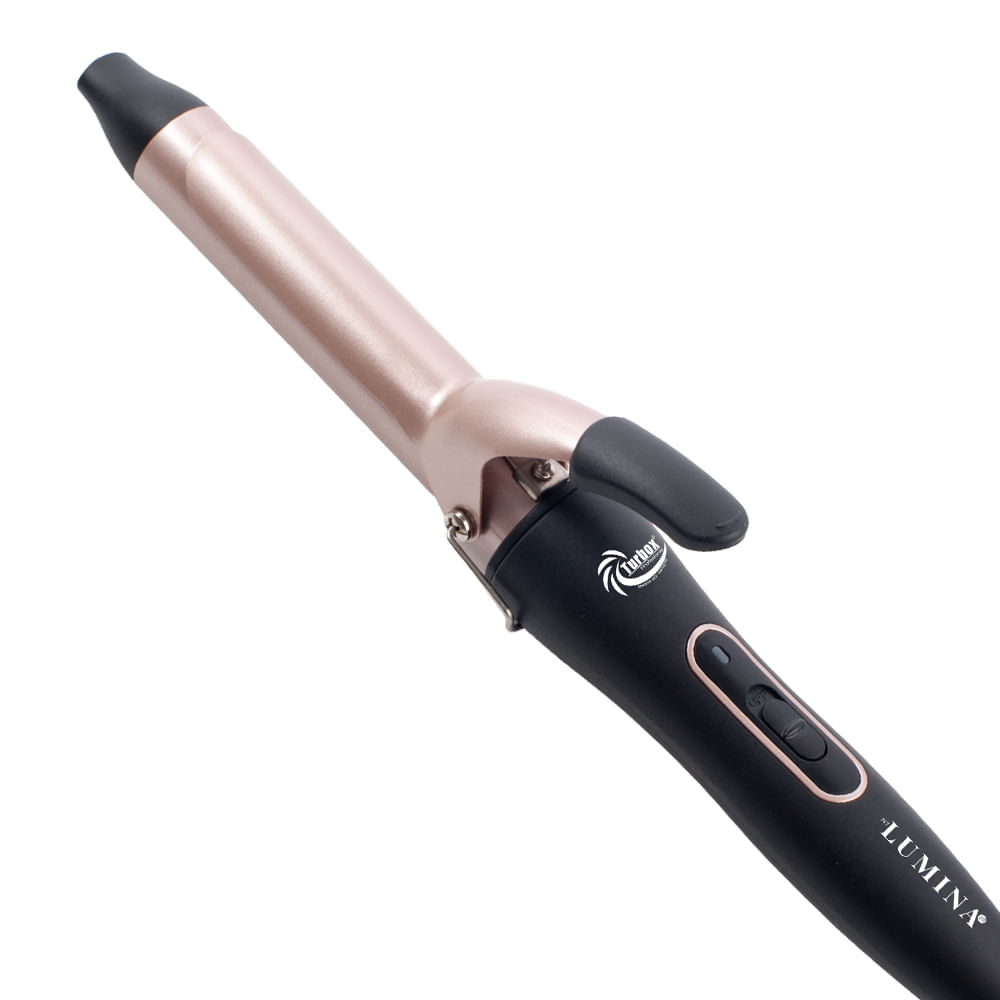 Pinza Rizadora Profesional Turbox Barril en Tumalina 210°C NT-LUMINA 25 Negra img #2