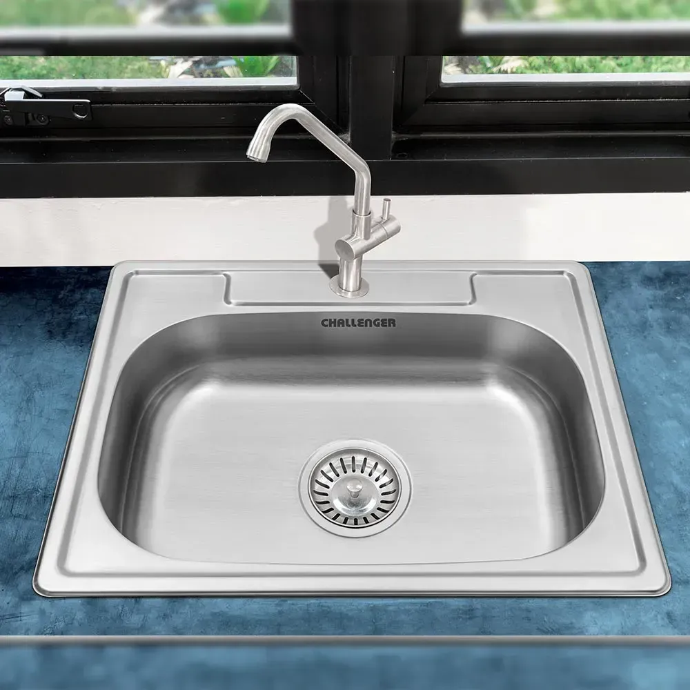 Lavaplatos de Empotrar Challenger Sencillo Acero Inoxidable 53 cm LV 3609 img #3