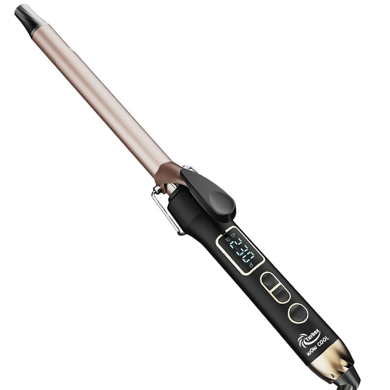Pinza Rizadora Profesional Turbox PD Barril en Turmalina 230°C NT-WOW COOL Negra img #1