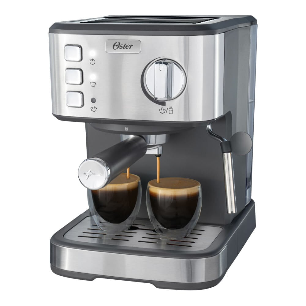 Cafetera Oster 2 Espressos Capuccinos y Lattes BVSTEM5502 Plata img #3