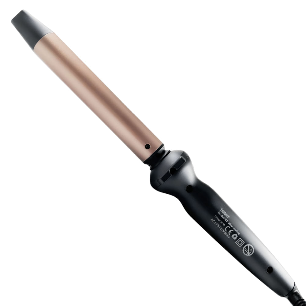 Pinza Rizadora Profesional Turbox Barril en Turmalina 450°F NT-WOW CURLING Negra img #4