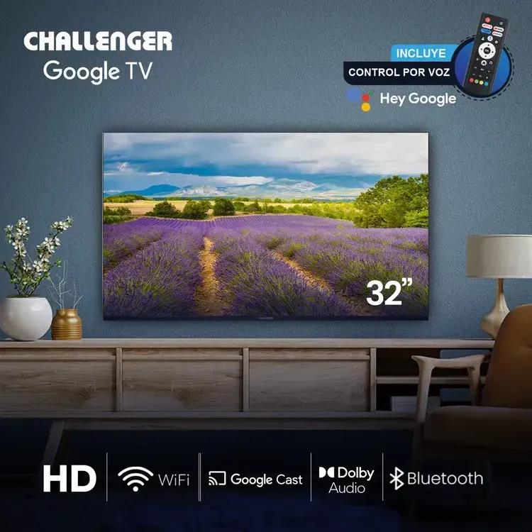 Televisor Challenger 32" Pulgadas 80 cm 32KG90 HD LED Smart TV Google img #6
