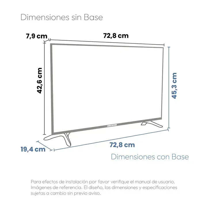 Televisor Challenger 32" Pulgadas 80 cm 32KG90 HD LED Smart TV Google img #2