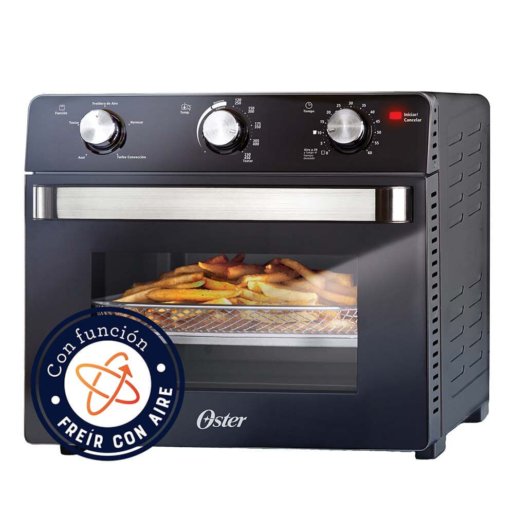 Horno con Freidora de Aire Oster 22 Litros Antiadherente TSSTTVMAF1NS Negro img #1