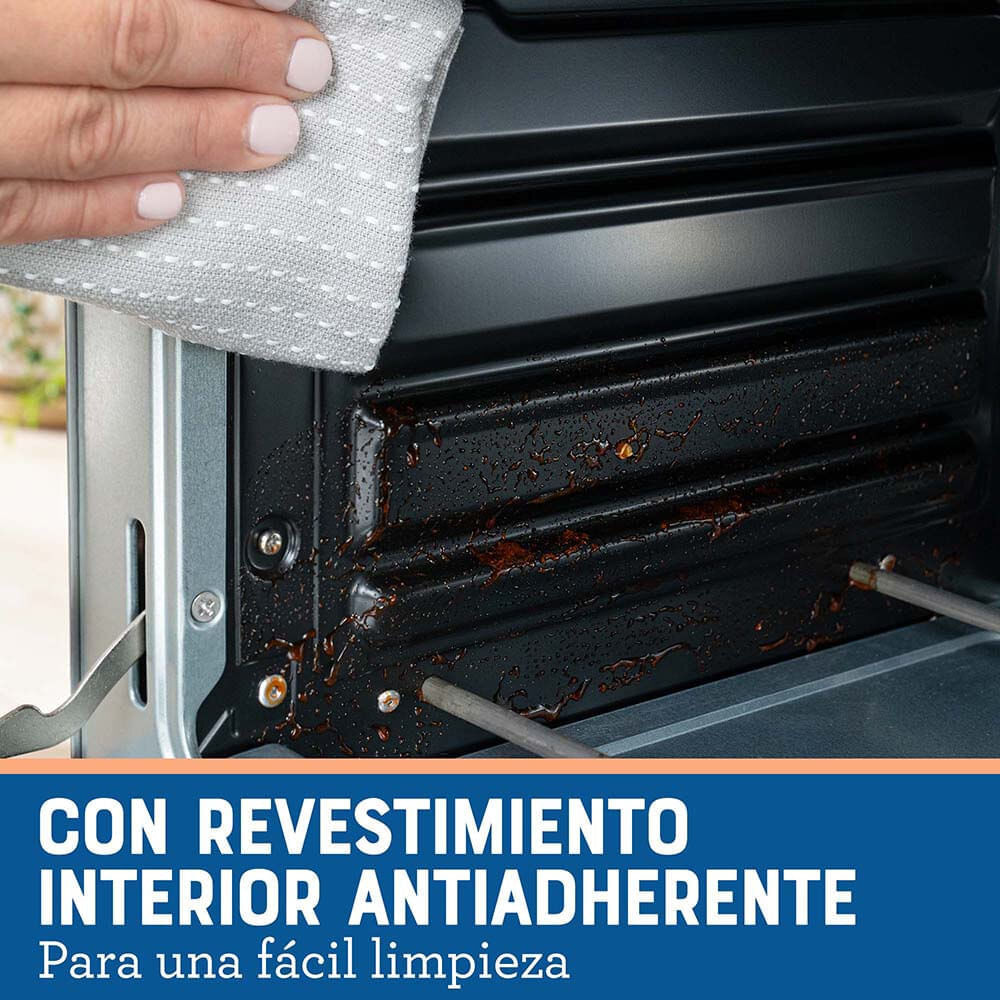 Horno con Freidora de Aire Oster 22 Litros Antiadherente TSSTTVMAF1NS Negro img #9