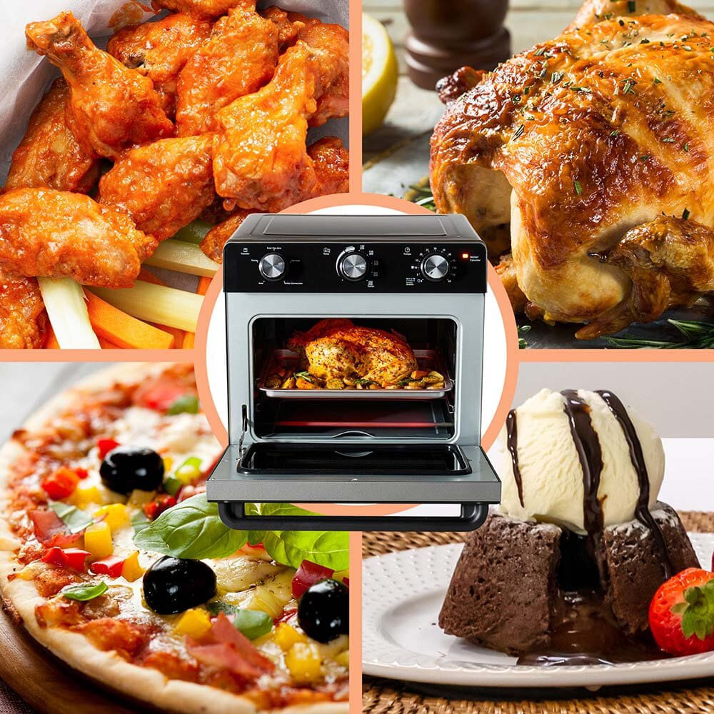 Horno con Freidora de Aire Oster 22 Litros Antiadherente TSSTTVMAF1NS Negro img #11