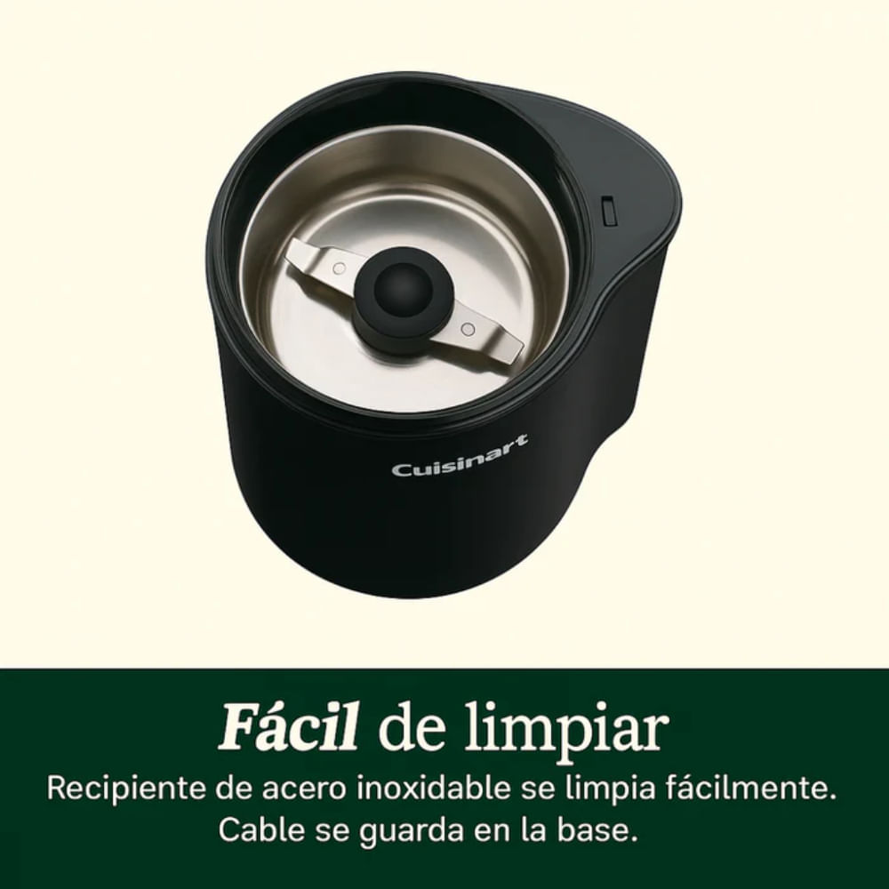 Molinillo de Café Cuisinart DCG-20BKNC Negro img #7