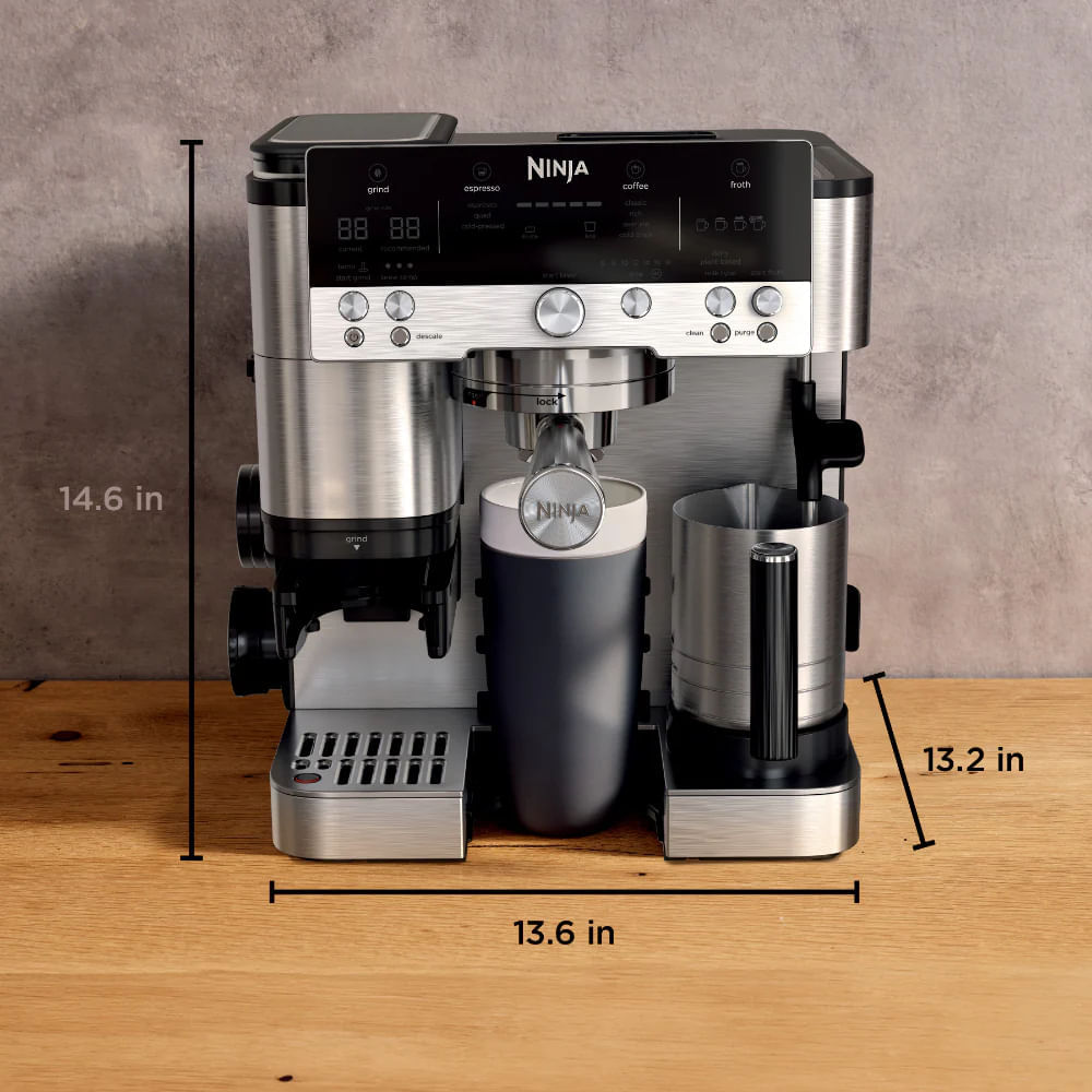 Cafetera Expreso Ninja Luxe™ ES601 Plata img #2