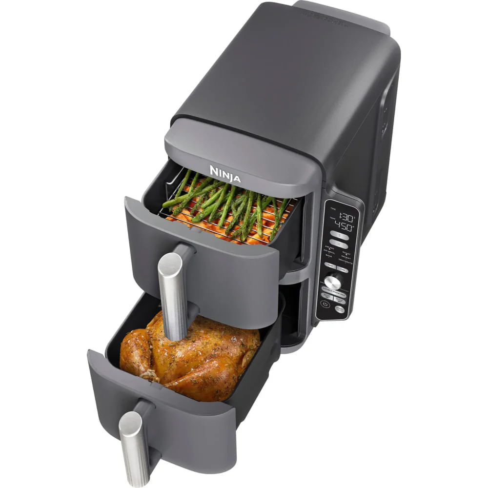 Freidora de Aire Ninja 9.45 litros DoubleStack™ Doble Canasta SL401 Gris img #3