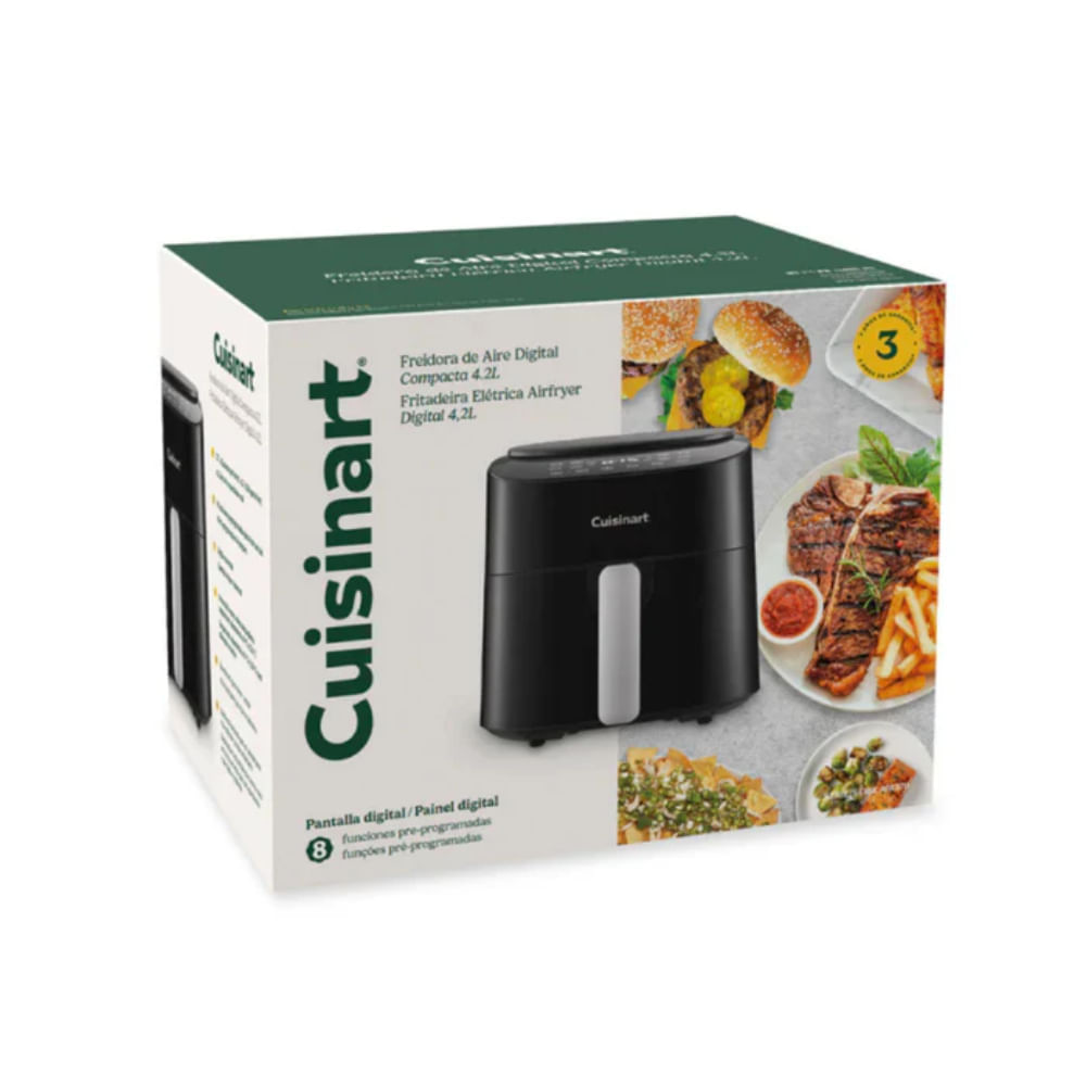 Freidora de aire Cuisinart Digital 4.2 Litros AIR370 Plata img #8
