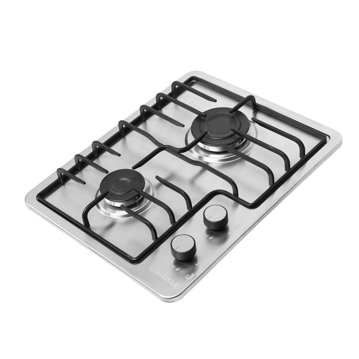 Estufa De Empotrar Challenger 43.5 cm 2 Puestos Gas Natural SP6220 Plateado img #1