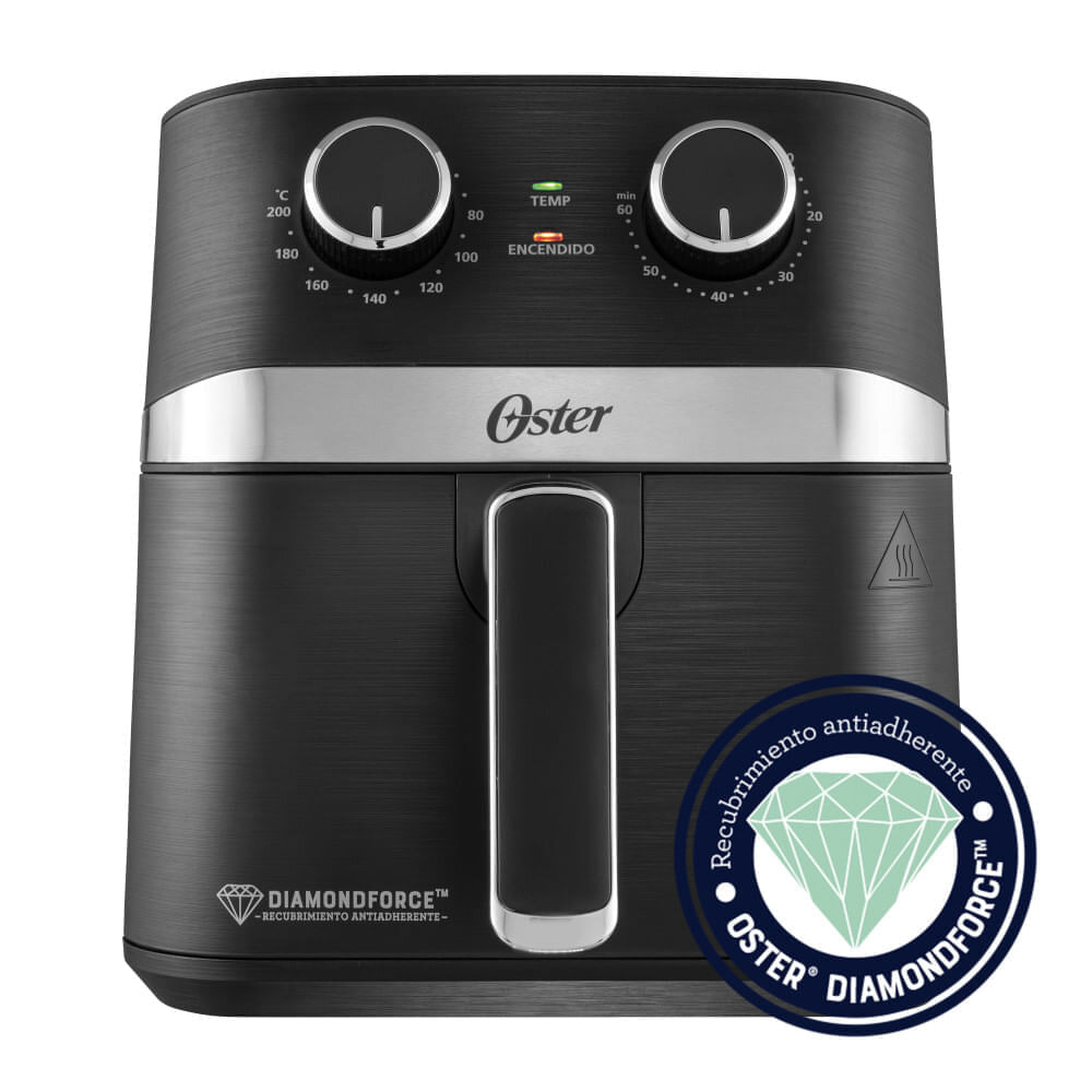 Freidora de aire Oster 4 Litros Manual DiamondForce CKSTAF401MDF Negra img #2
