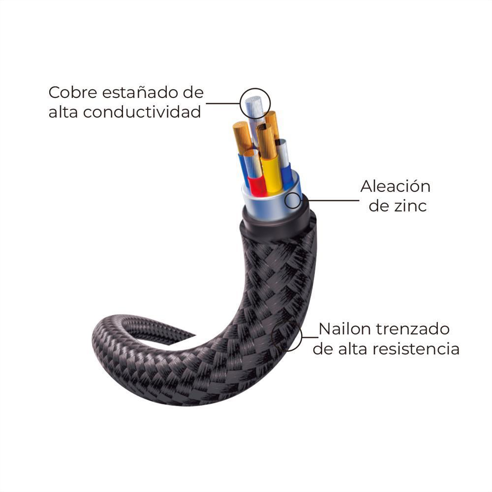 Cable 3 En 1 Universal Janus Tipo C / Micro Usb / Lightning img #3