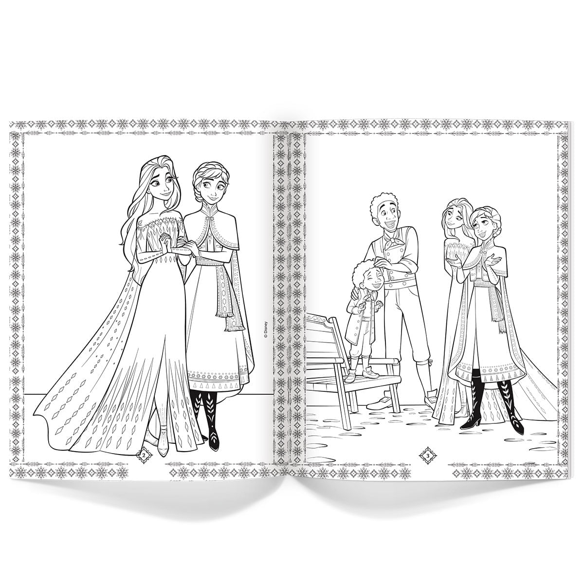 Libro para Colorear 16 pags. Frozen II - Anna, Elsa, Olaf y Sven img #2
