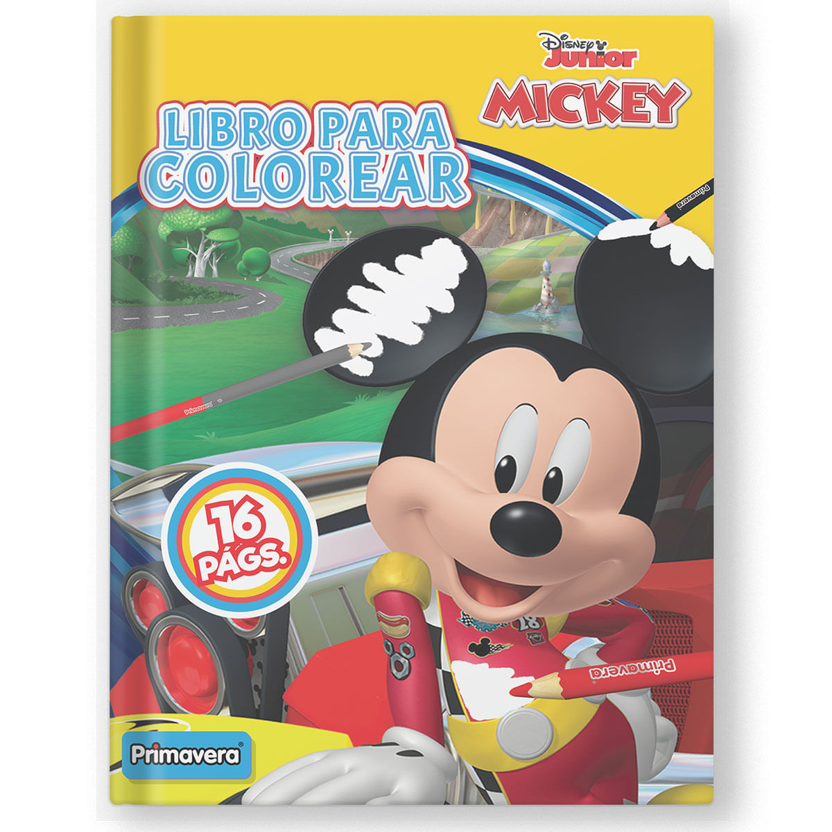 Libro para Colorear 16 pags. Mickey Mouse - Sobre Ruedas img #1