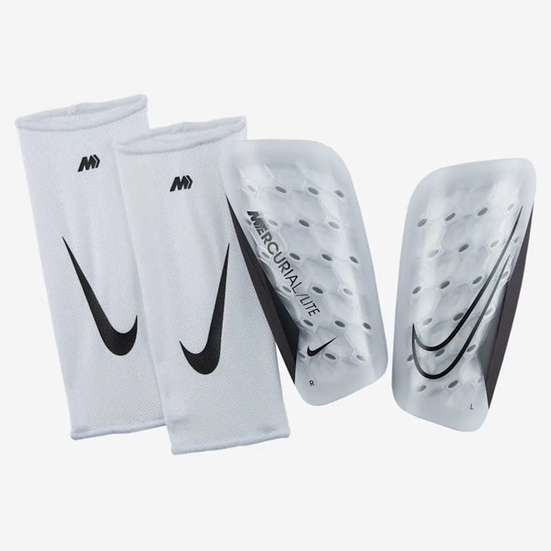 Espinilleras Nike Unisex Mercurial Lite DN3611-100 Blanco Futbol img #1