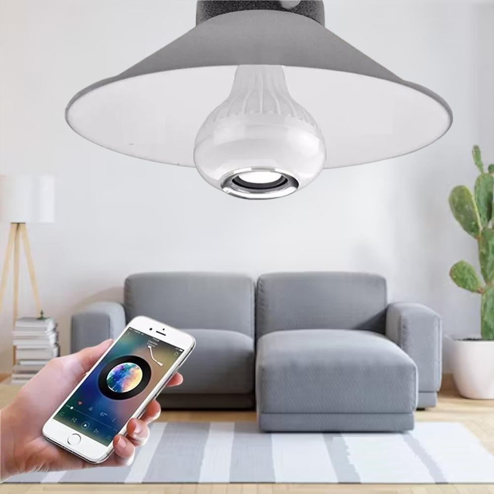 Bombillo Parlante Bluetooth Luces Multicolor Con Control img #2