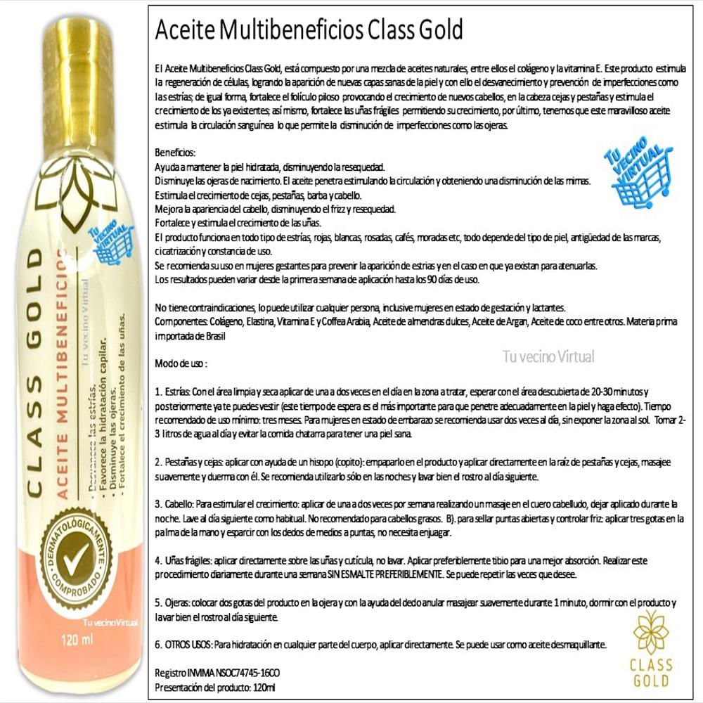 Aceite Multibbeneficios Class Gold img #2
