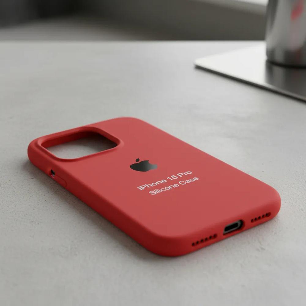 Silicone Case Premium Iphone 15 Pro (Rojo) img #3