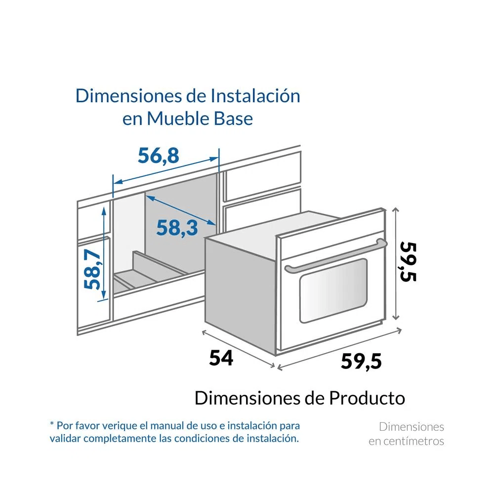 Horno de empotrar mixto Challenger 60 cm 120V HG 2555 Acero Inox / Negro img #6