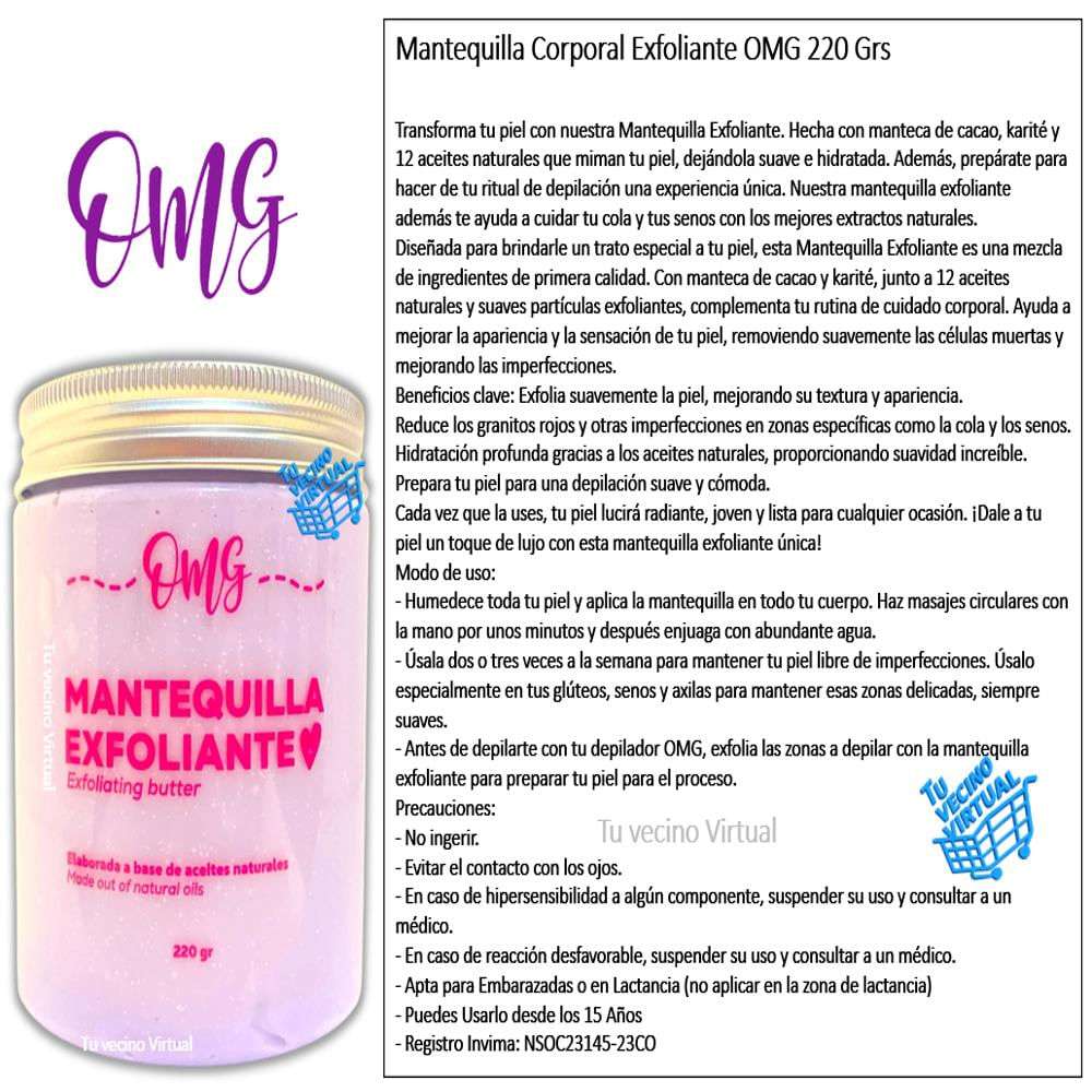 Mantequilla Exfoliante Omg img #2