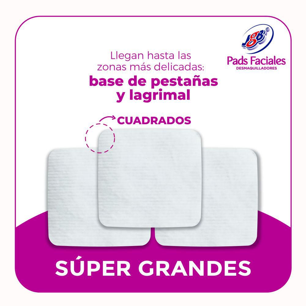 Pads faciales J.G.B desmaquilladores grandes (50  und) img #5