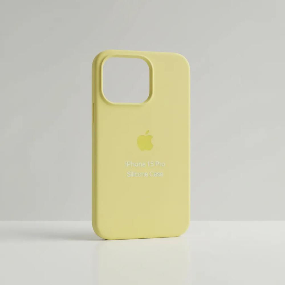 Silicone Case Premium Iphone 15 Pro (Amarillo) img #3