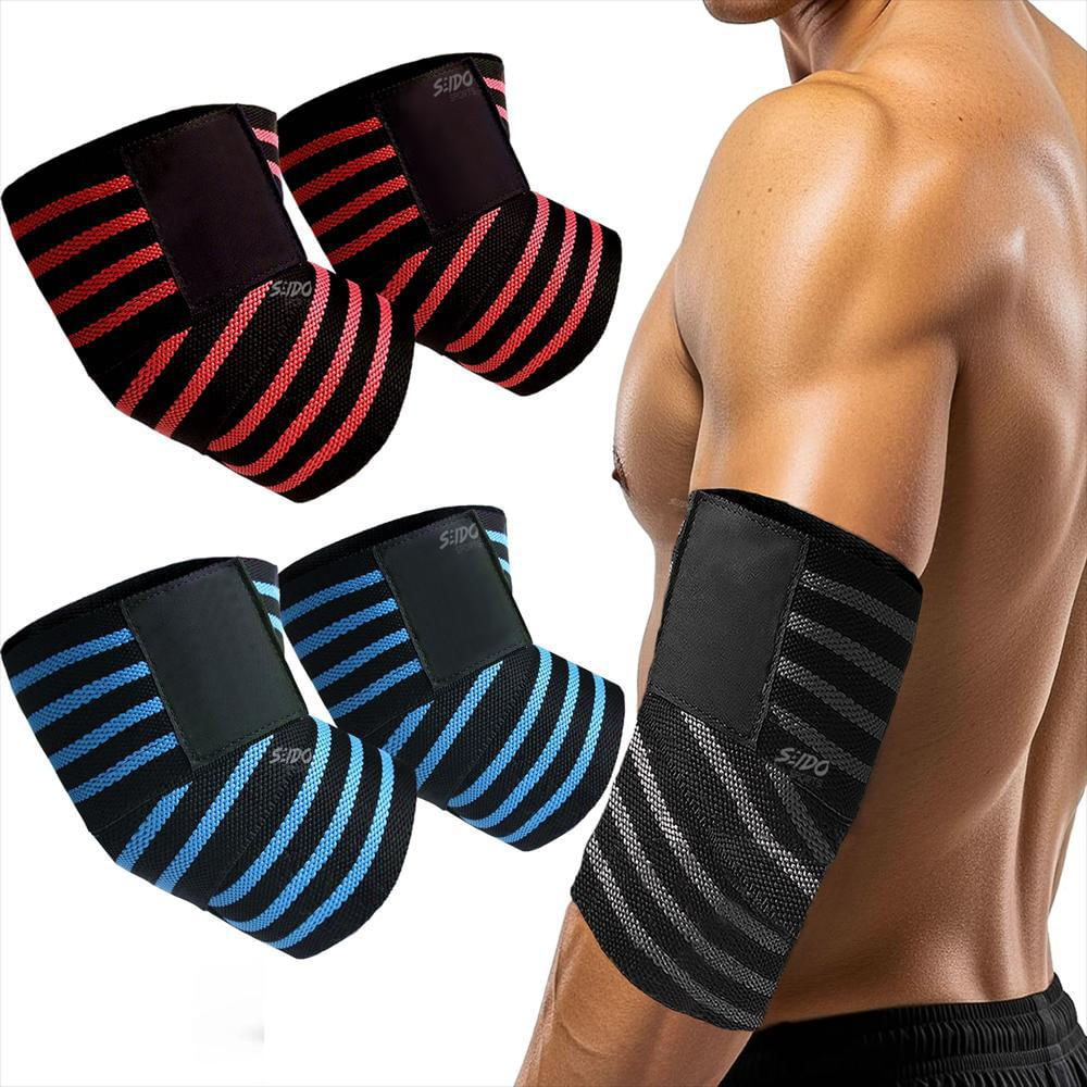 Vendas Coderas X2 Wraps Levantamiento Pesas Codos Gimnasio img #1