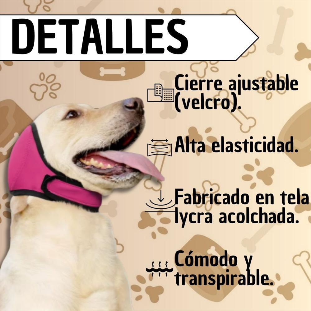 Protector Auditivo Para Perros Ajustable Y Comodo img #4