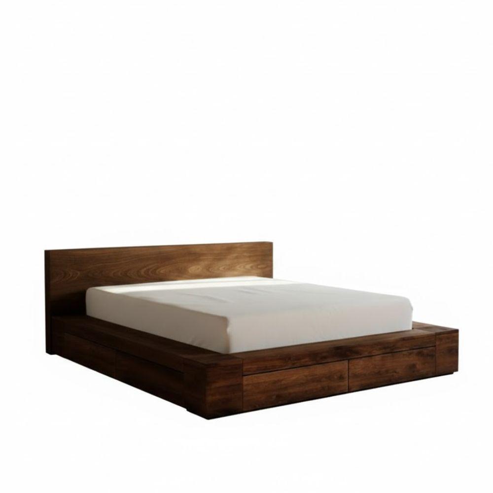 Cama Sady Queen En Roble img #1