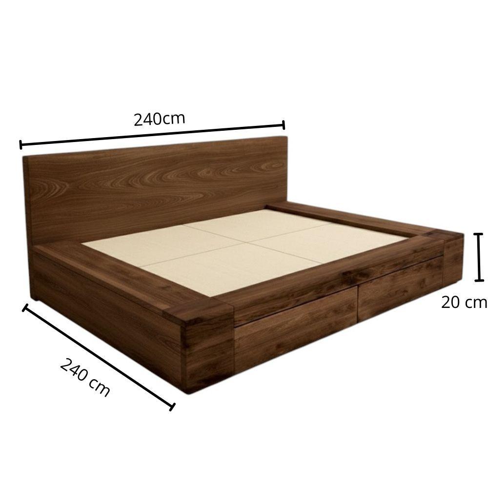 Cama Sady Queen En Roble img #3