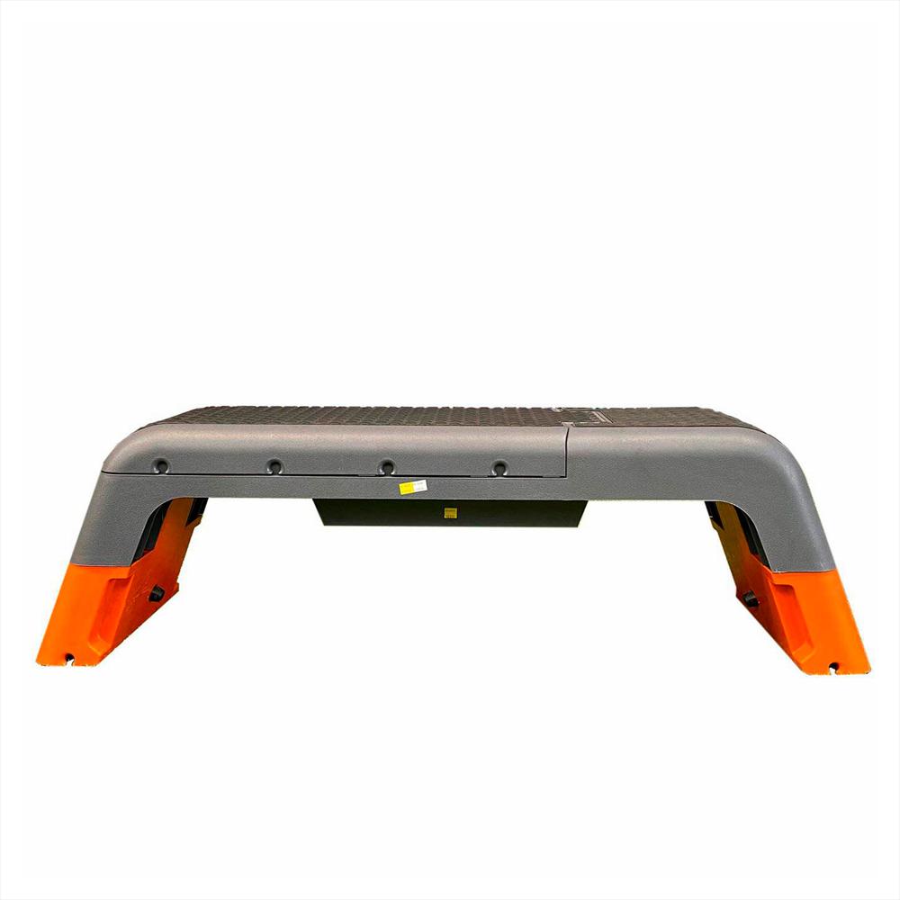 Aerobic Step Deck Banco Ajustable Gris Con Naranja Evolution img #3