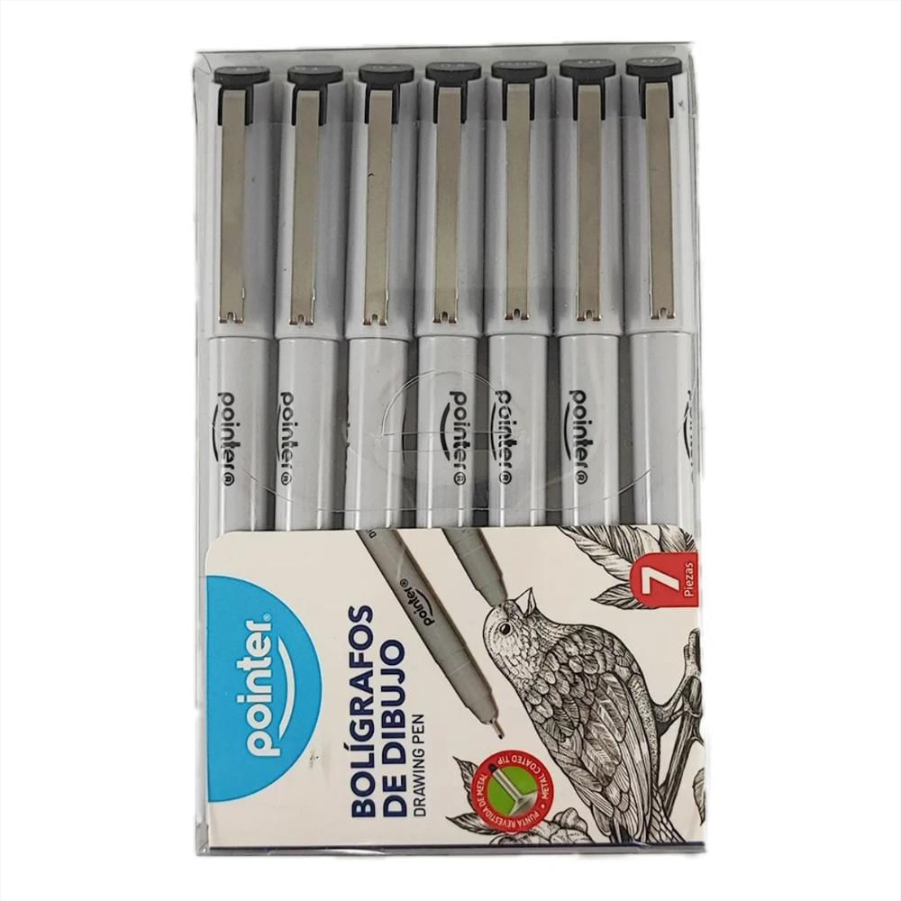 Rapidógrafos Pointer X7 Unidade Tinta Negro img #1