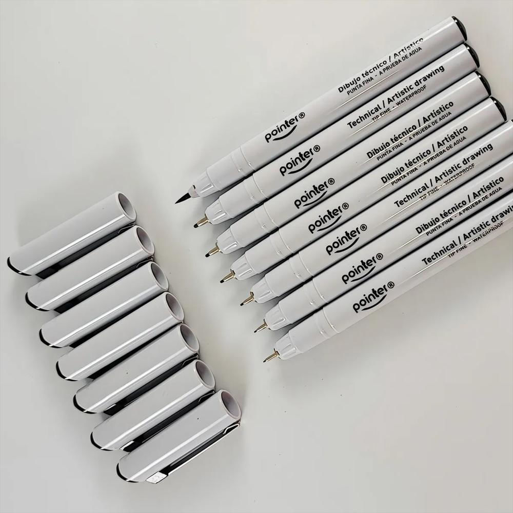 Rapidógrafos Pointer X7 Unidade Tinta Negro img #2