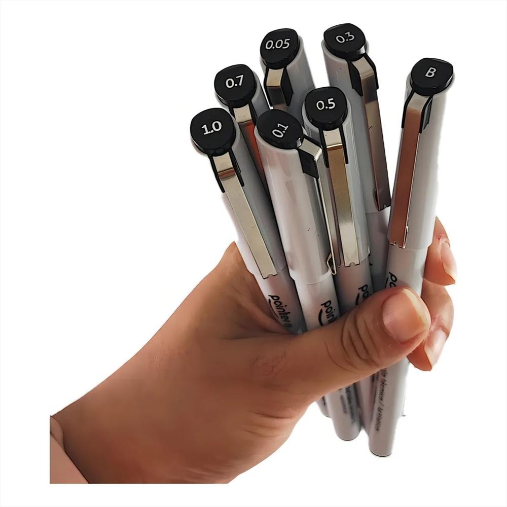 Rapidógrafos Pointer X7 Unidade Tinta Negro img #5