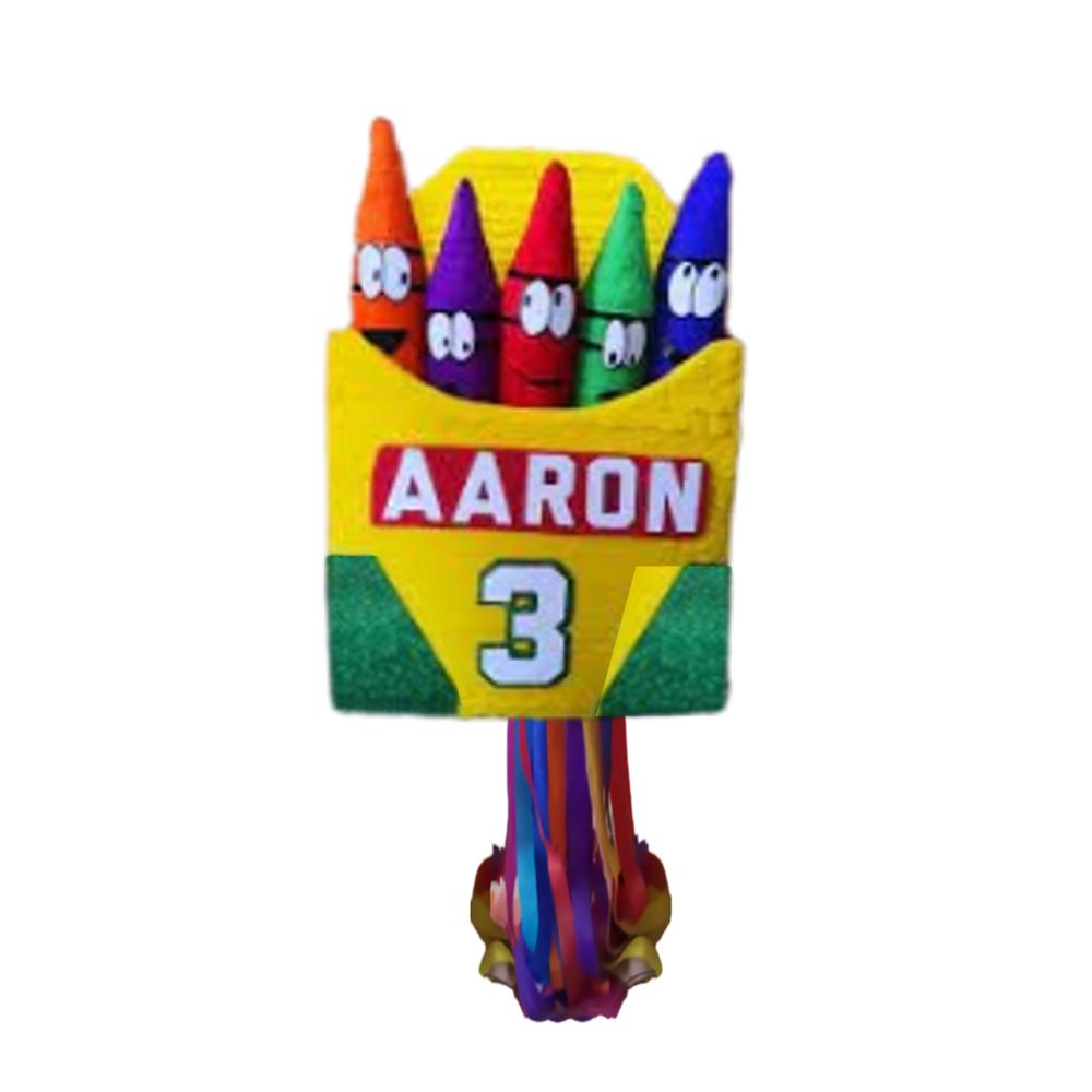 Piñata Estilo Crayolas En 3D img #1