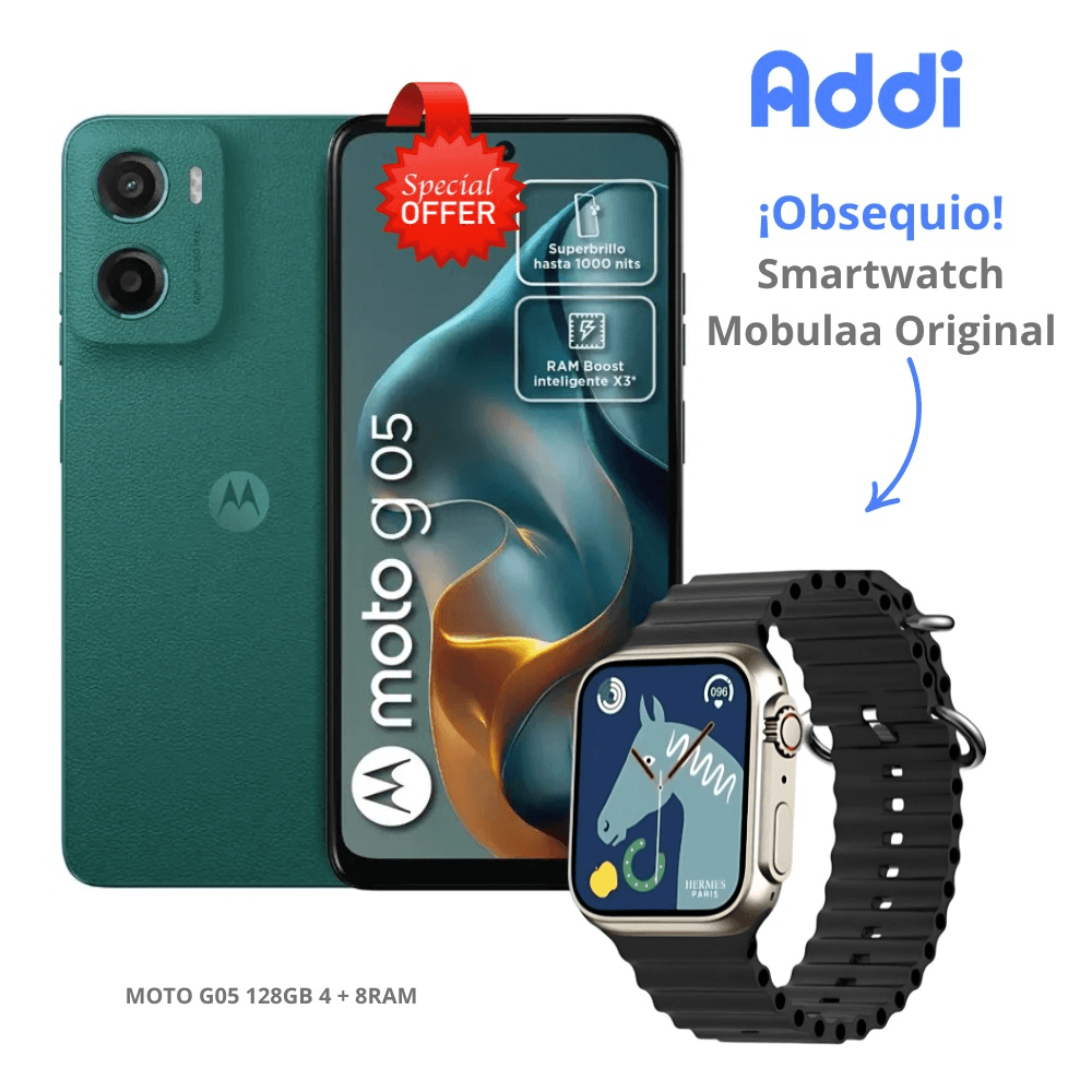 Celular Motorola G05 128GB 4+8 RAM Dual SIM +Obsequio Smartwatch Mobulaa img #1