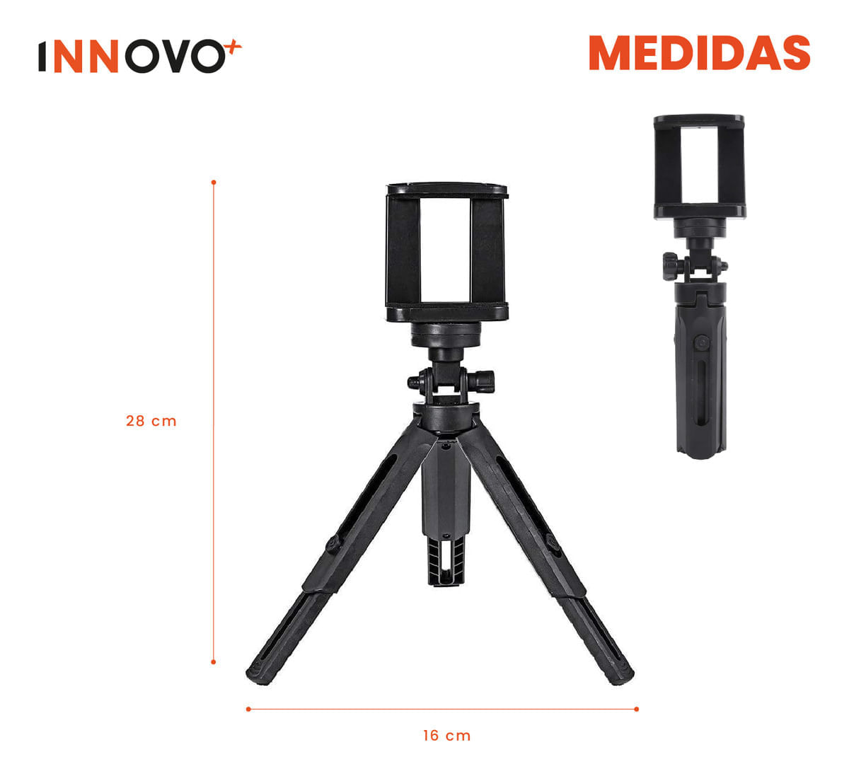 Mini Trípode De Escritorio Ajustable De Bolsillo Universal Innovo Tech img #4