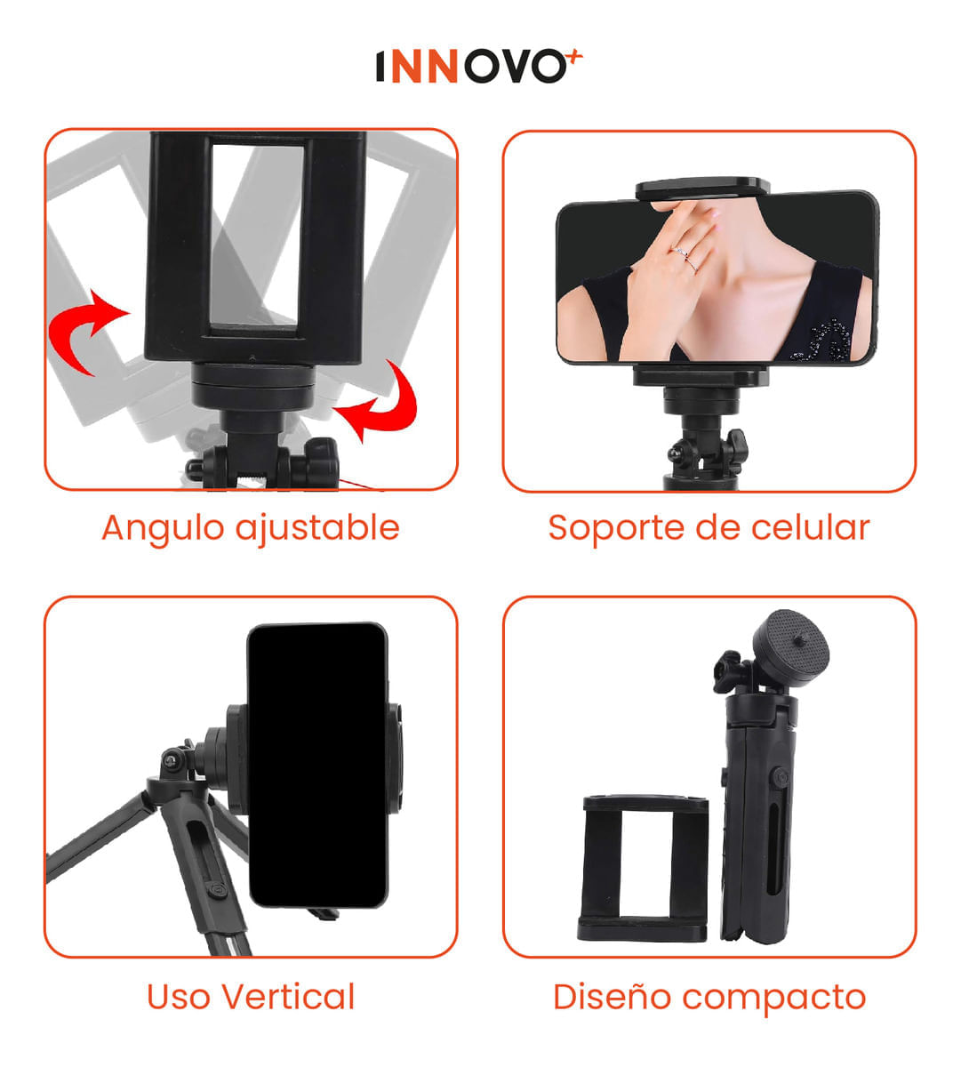 Mini Trípode De Escritorio Ajustable De Bolsillo Universal Innovo Tech img #7