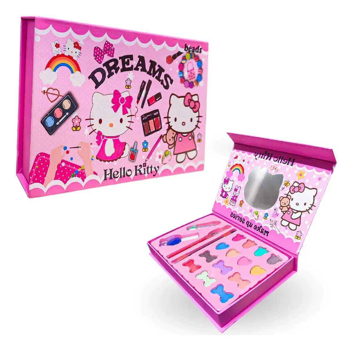 Set De Maquillaje Infantil Hello Kitty Maletín Con Sombras img #1