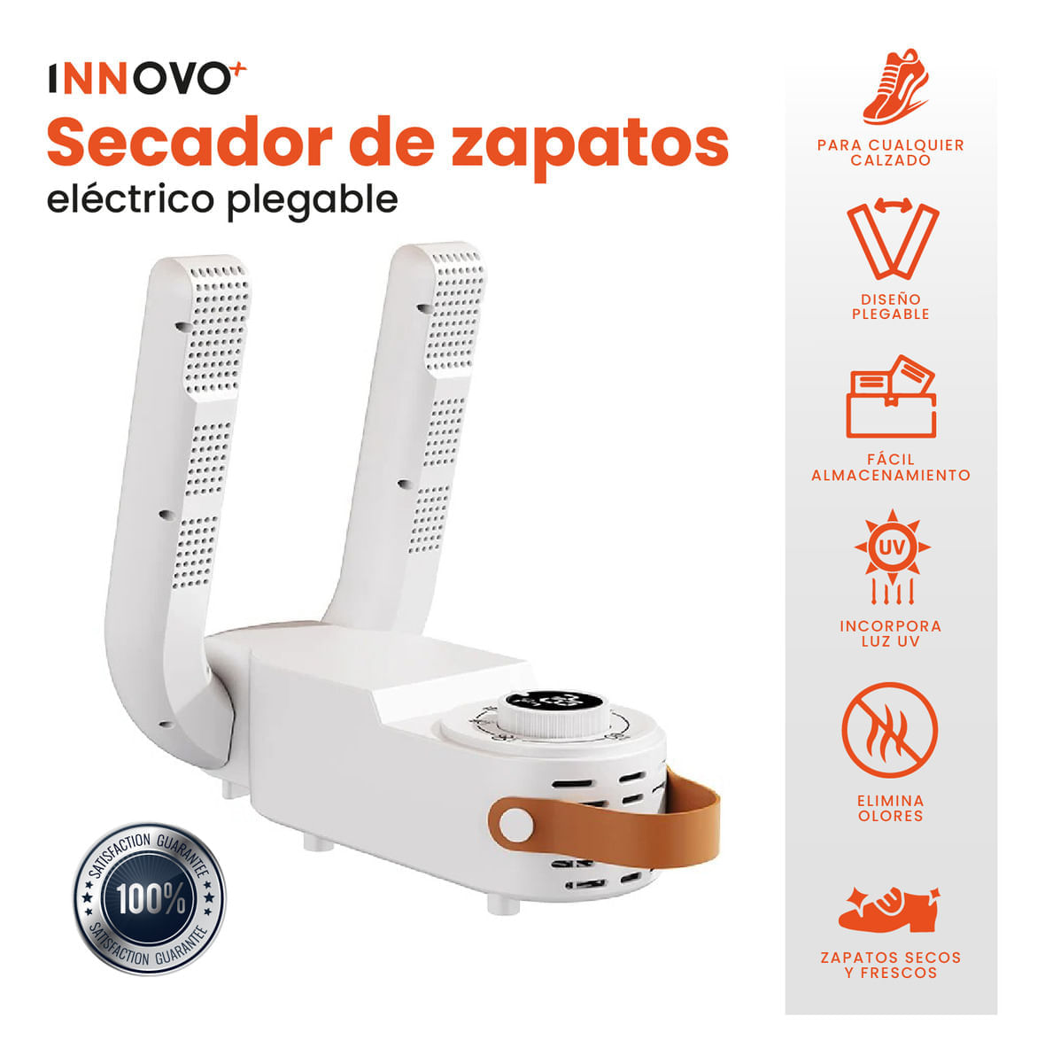 Secador De Zapatos Calzado 360 Elimina Olores Bacterias Luz Uv img #2