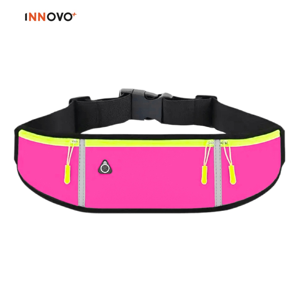 Bolso Canguro Para Deportistas Impermeable Rosa Innovo Fit img #1