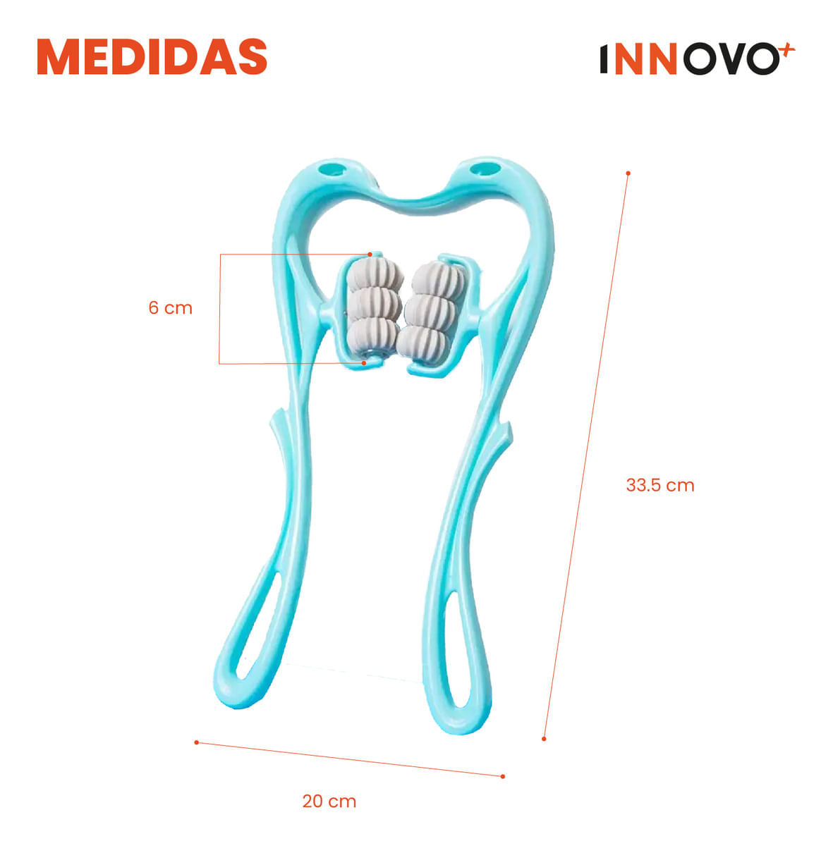 Masajeador Manual De Cuello Relajante Alivia Dolor Cansancio img #3