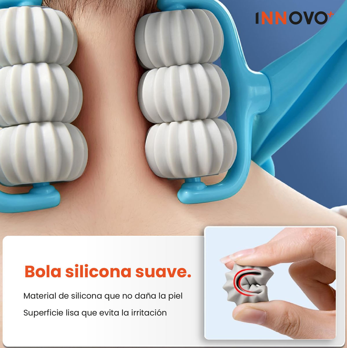 Masajeador Manual De Cuello Relajante Alivia Dolor Cansancio img #4
