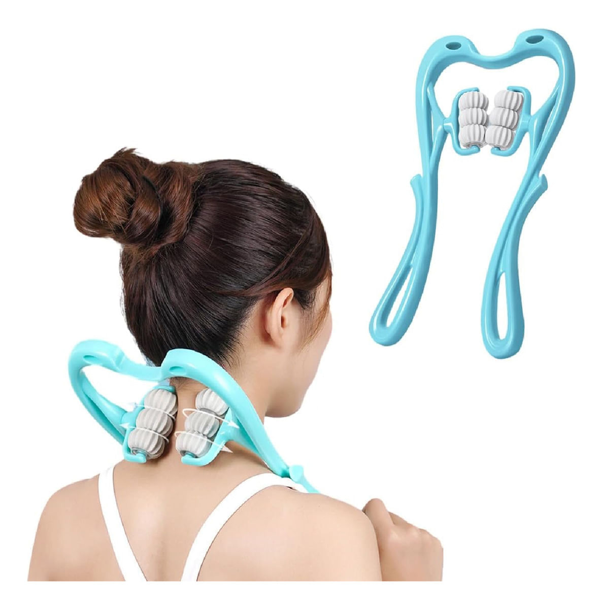Masajeador Manual De Cuello Relajante Alivia Dolor Cansancio img #1