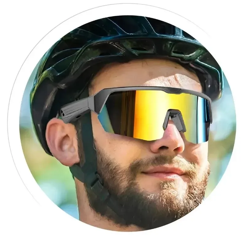 Gafas De Ciclismo Inteligentes Bluetooth 5.3 Música Llamadas Hd Antirreflejo Uv400 img #2