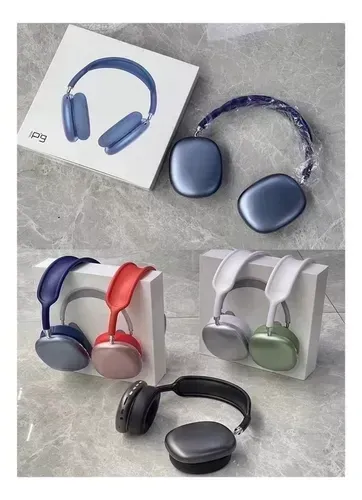 Diadema Audifonos Bluetooth P9 Pro Max Air Sound Mega Bass Innovo Rojo img #5
