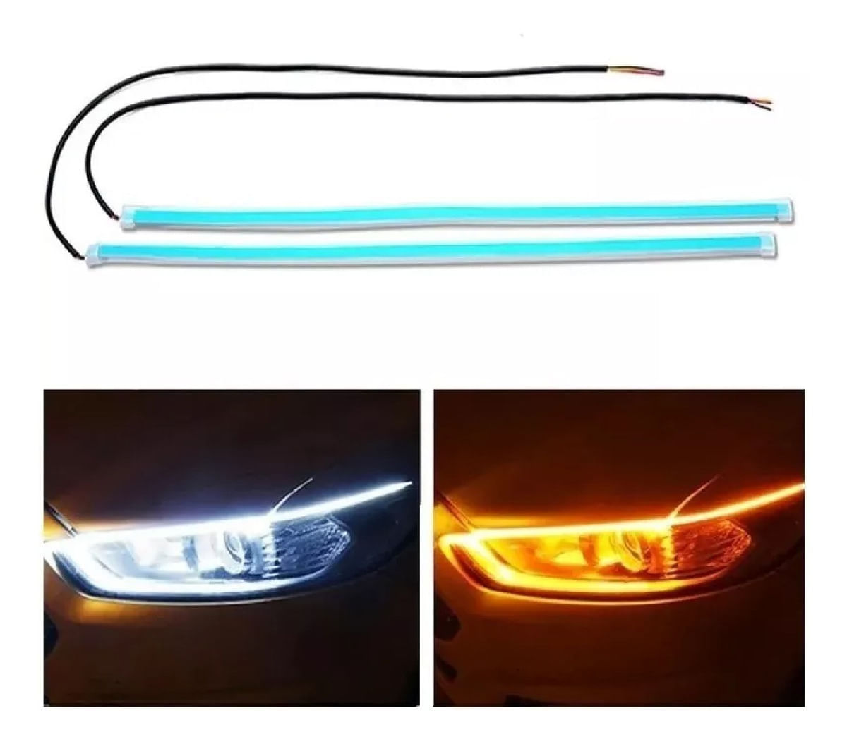 Luces Direccionales Para Farolas Carros Dual Color Universal img #1