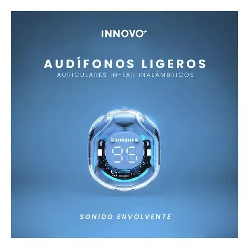 Audifonos Ultra Pods Pro Bluetooth Ipx4 Indicador De Carga Luces Rgb Azul img #5